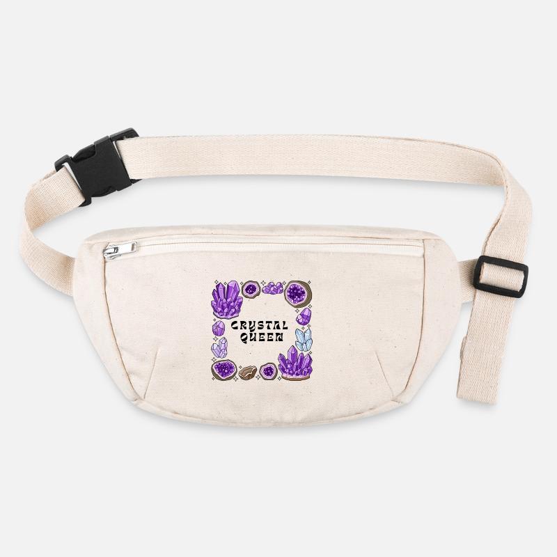 Amnetyst Crystal Geode Circle Stanley/Stella recycled Hip Bag 