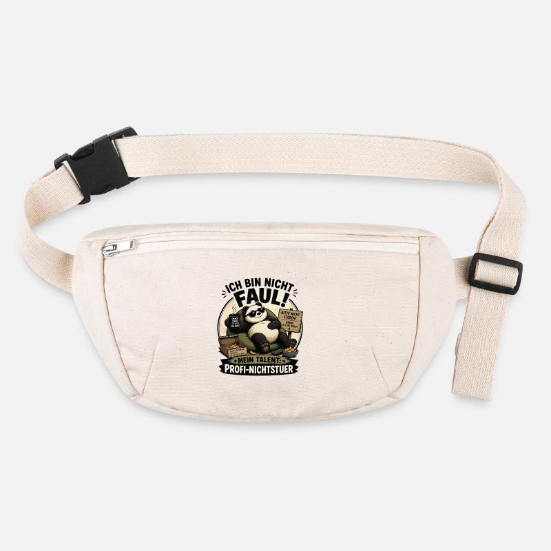 Fauler Panda Profi Nichtstuer Stanley/Stella recycelte Gürteltasche