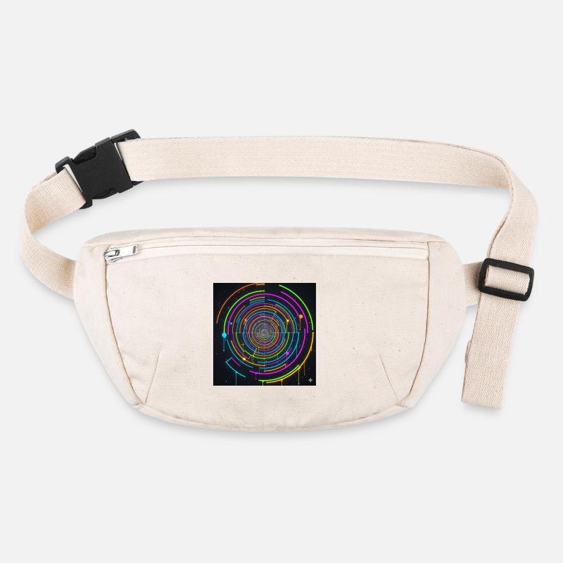 Jeu de couleurs en spirale de cercle néon Sac banane recyclé Stanley/Stella