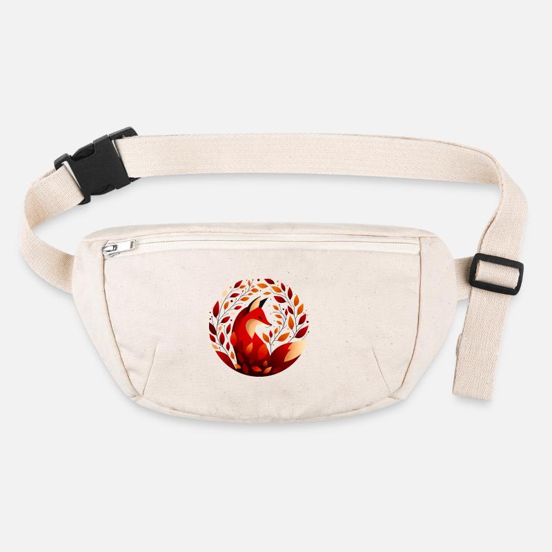 Fuchs und Herbstblätter Stanley/Stella recycelte Gürteltasche