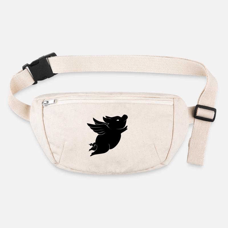 Pig - cochon avec des ailes Sac banane recyclé Stanley/Stella