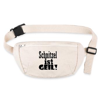 Schnitzel is cool - Stanley/Stella recycled Hip Bag  - natural - Front