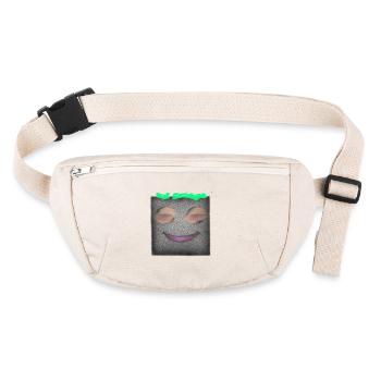 Auf Sendung Green Wavy - Stanley/Stella recycelte Gürteltasche - Naturweiß - Vorne