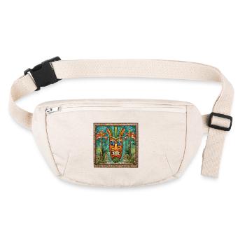 Tiki Mosaic - Stanley/Stella recycled Hip Bag  - natural - Front
