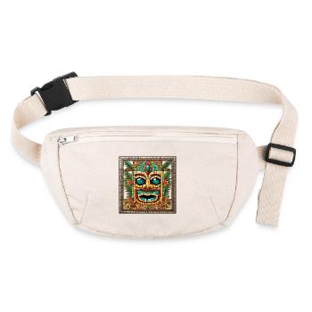 Tiki Mosaic - Stanley/Stella recycled Hip Bag  - natural - Front