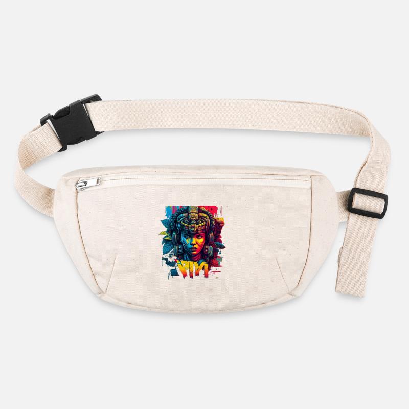 Graffiti-inspired Mayan Kin Comic Style Stanley/Stella recycled Hip Bag 