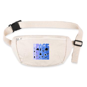 Space, Astronaut, Space, Space - Stanley/Stella recycled Hip Bag  - natural - Front