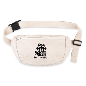 Raccoon Stay Trashy - Stanley/Stella recycled Hip Bag  - natural - Front