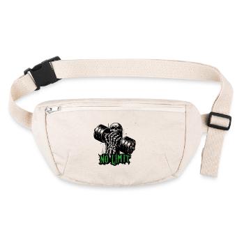 Haltère de musculation No Limit Hard Workout - Sac banane recyclé Stanley/Stella - blanc naturel - Devant
