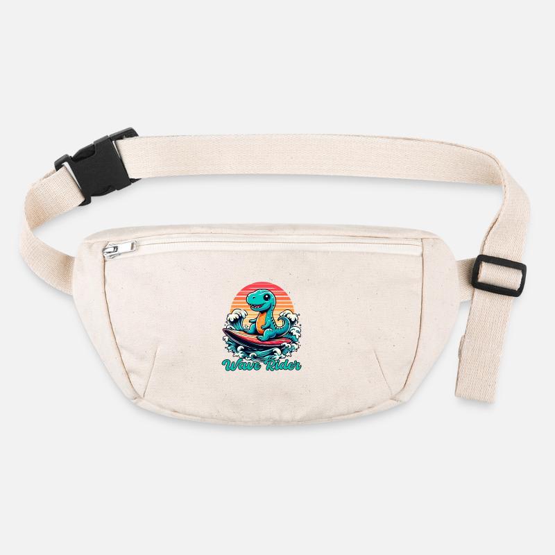 Cute T-Rex Surfer Surfing Gift Stanley/Stella recycled Hip Bag 