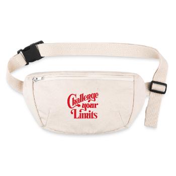 Repoussez vos limites - Conçu par KissingLetters - Sac banane recyclé Stanley/Stella - blanc naturel - Devant