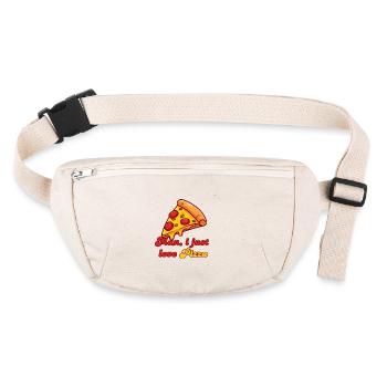 Part de pizza - Sac banane recyclé Stanley/Stella - blanc naturel - Devant