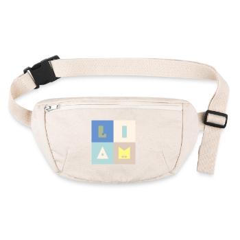 Liam baby name boy name colorful - Stanley/Stella recycled Hip Bag  - natural - Front