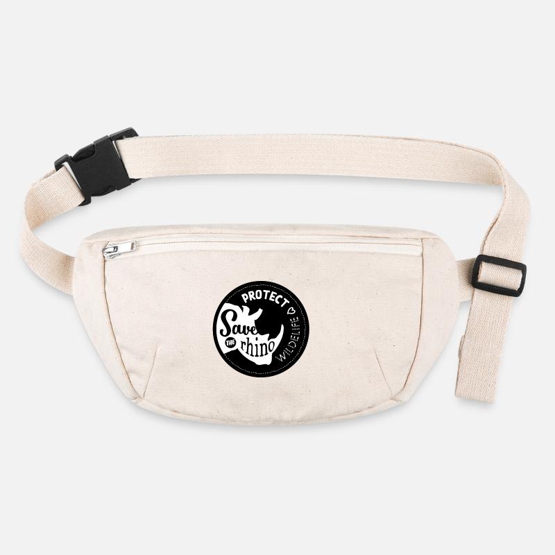 Rette das Nashorn, schütze die Tierwelt 2 Stanley/Stella recycelte Gürteltasche