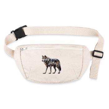 Wolf - Stanley/Stella recycelte Gürteltasche - Naturweiß - Vorne