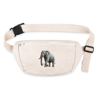 Elefant - Stanley/Stella recycelte Gürteltasche - Naturweiß - Vorne