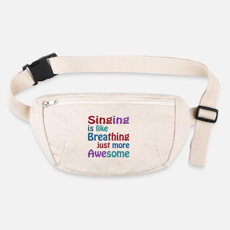 Chanter, c’est comme respirer, mais c’est plus génial Sac banane recyclé Stanley/Stella