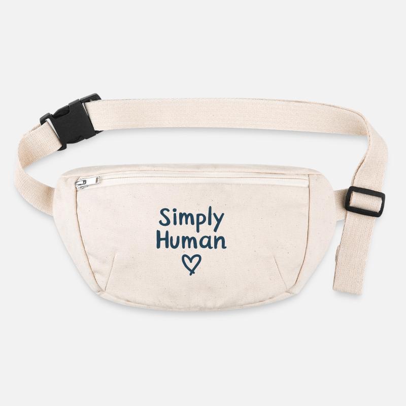 Tout simplement le cœur humain de l’humanité Sac banane recyclé Stanley/Stella