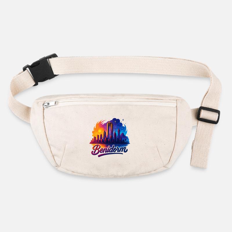 Benidorm City Spain Silhouette Gift Stanley/Stella recycled Hip Bag 