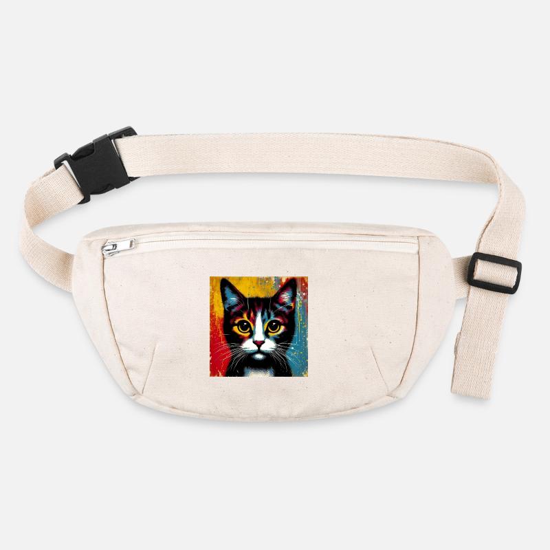 Katze Stanley/Stella recycelte Gürteltasche