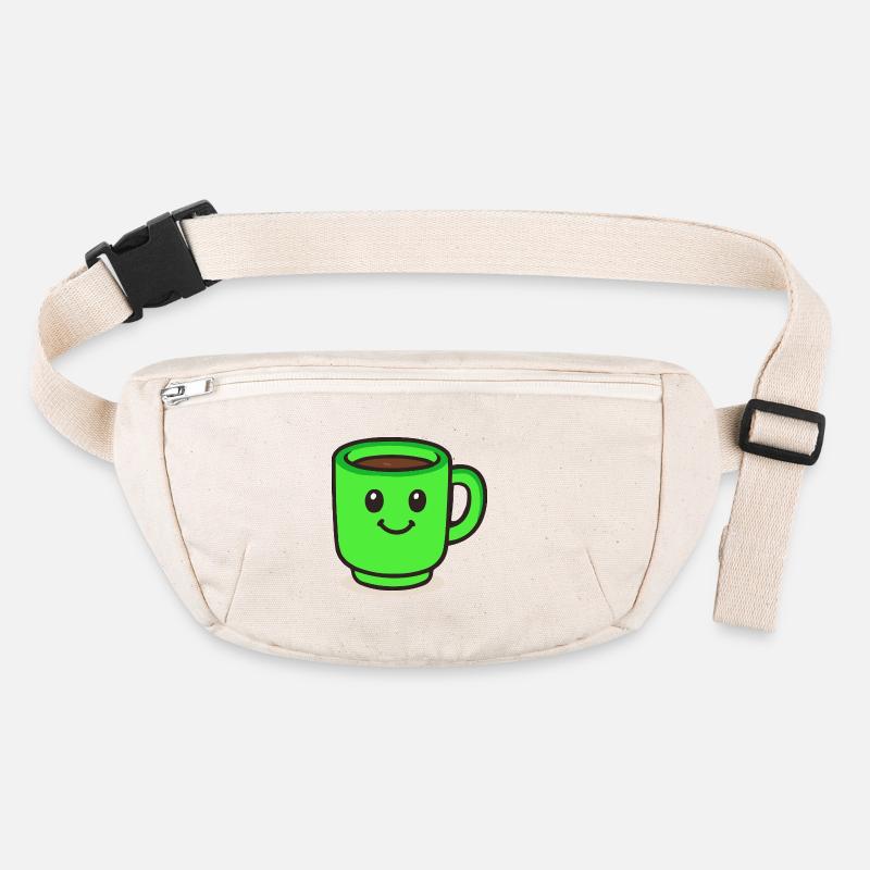 Coffee Cup Smile Cartoon Stanley/Stella recycled Hip Bag 