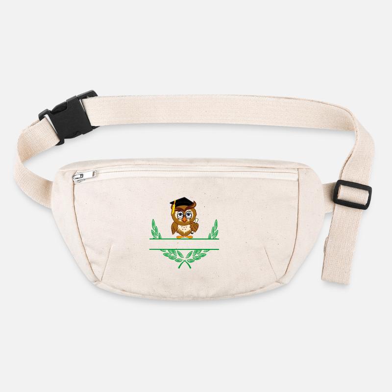 Owl with Diploma and Graduation Hat – Personal Stanley/Stella recycled Hip Bag 
