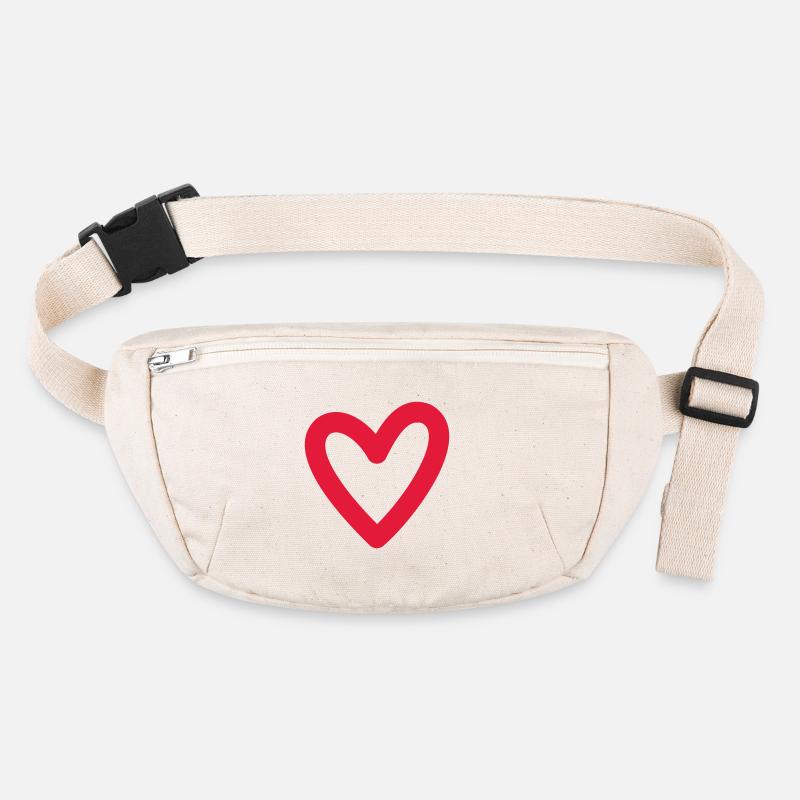 Rotes Herz Stanley/Stella recycelte Gürteltasche