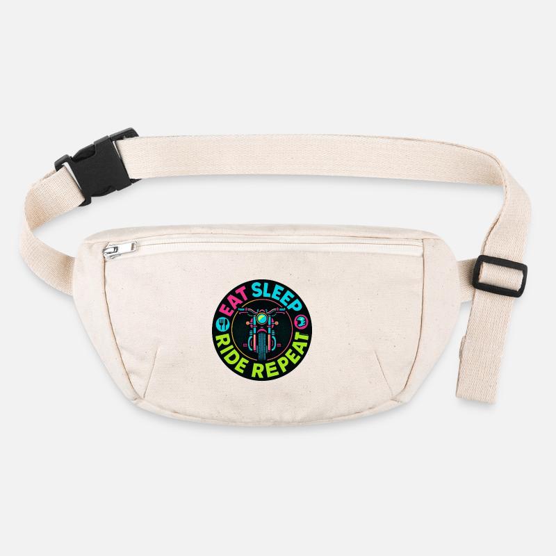Eat Sleep Ride Repeat - Moto - Biker Sac banane recyclé Stanley/Stella