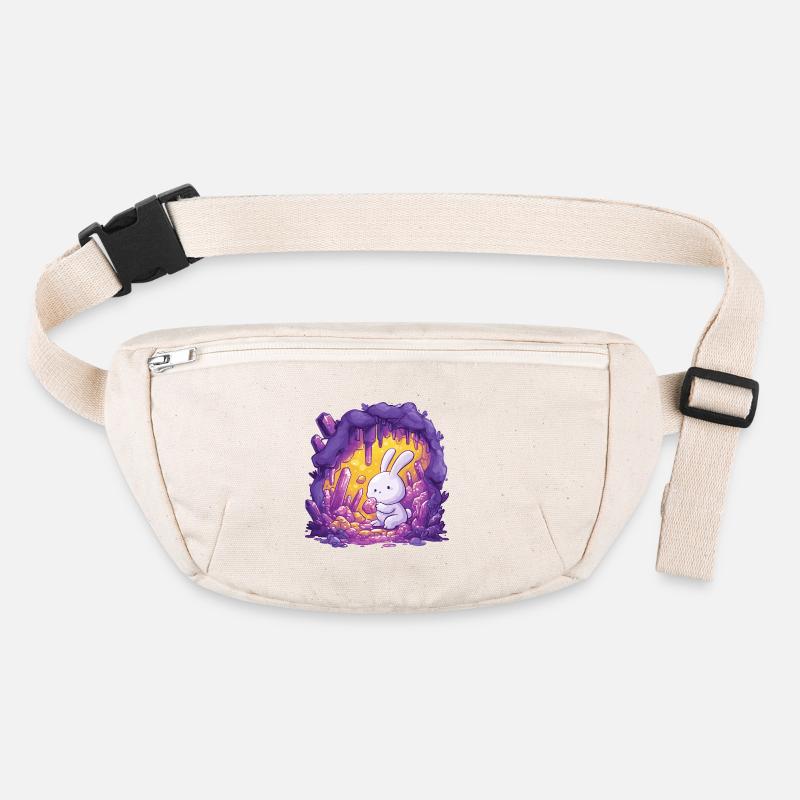 Rabbit in Crystal Cave Stanley/Stella recycled Hip Bag 