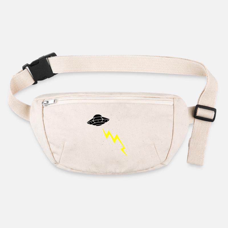 UFO Invasion Lightning Attack Alien Vector Stanley/Stella recycled Hip Bag 