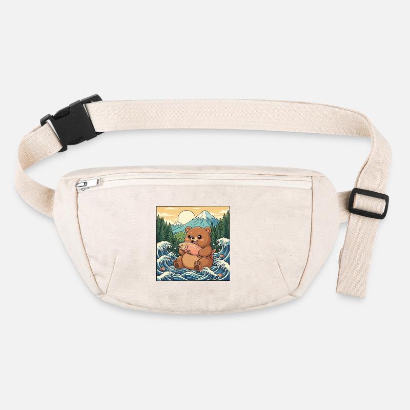 Kawaii Bear Salmon Stanley/Stella recycled Hip Bag 