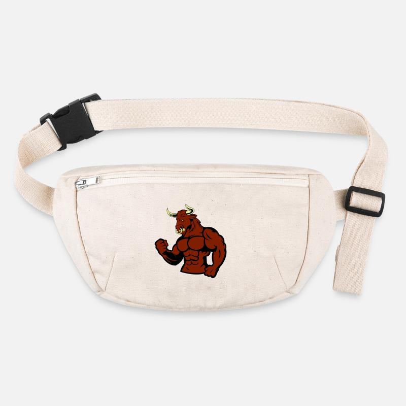 Muskulöser Bulle Stier Stanley/Stella recycelte Gürteltasche