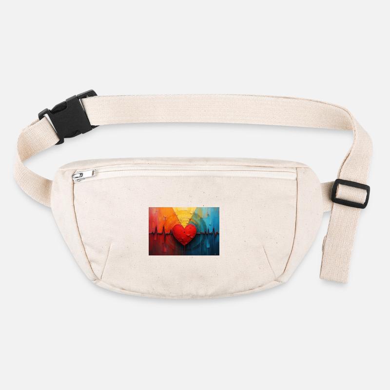Heart Beat Stanley/Stella recycled Hip Bag 