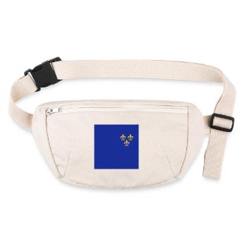 Fleur de Lys, Lis française, Symbole, Masque - Sac banane recyclé Stanley/Stella - blanc naturel - Devant