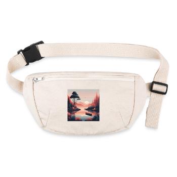 Le calme - Sac banane recyclé Stanley/Stella - blanc naturel - Devant