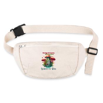 Architecte ingénieur au travail illustration amusante - Sac banane recyclé Stanley/Stella - blanc naturel - Devant