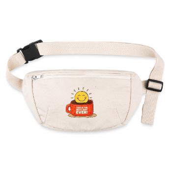 Sun and coffee - Stanley/Stella recycled Hip Bag  - natural - Front