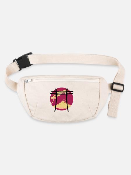 Japanese Arch Torii - Stanley/Stella recycled Hip Bag  - natural - Front