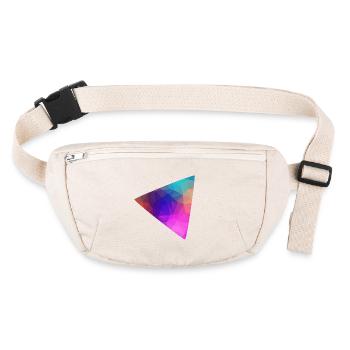 Triangle colorful - Stanley/Stella recycled Hip Bag  - natural - Front