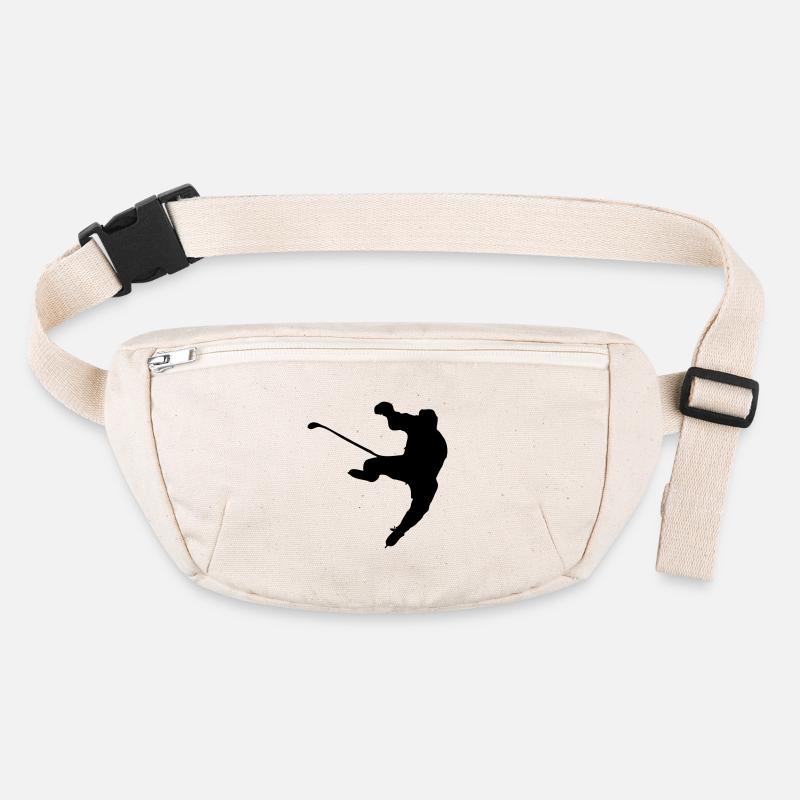 Eishockey Schattenbild Logo Stanley/Stella recycelte Gürteltasche