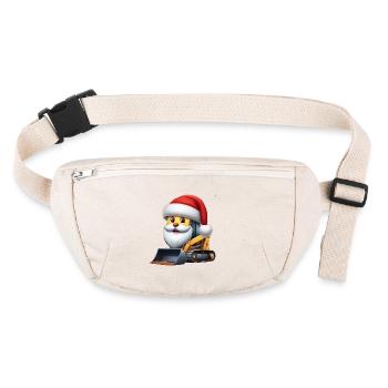 Père Noël Skid Steer - Sac banane recyclé Stanley/Stella - blanc naturel - Devant
