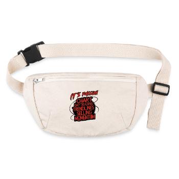 Trading ma passion cool trading design - Sac banane recyclé Stanley/Stella - blanc naturel - Devant