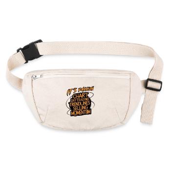 Trading ma passion cool trading design - Sac banane recyclé Stanley/Stella - blanc naturel - Devant