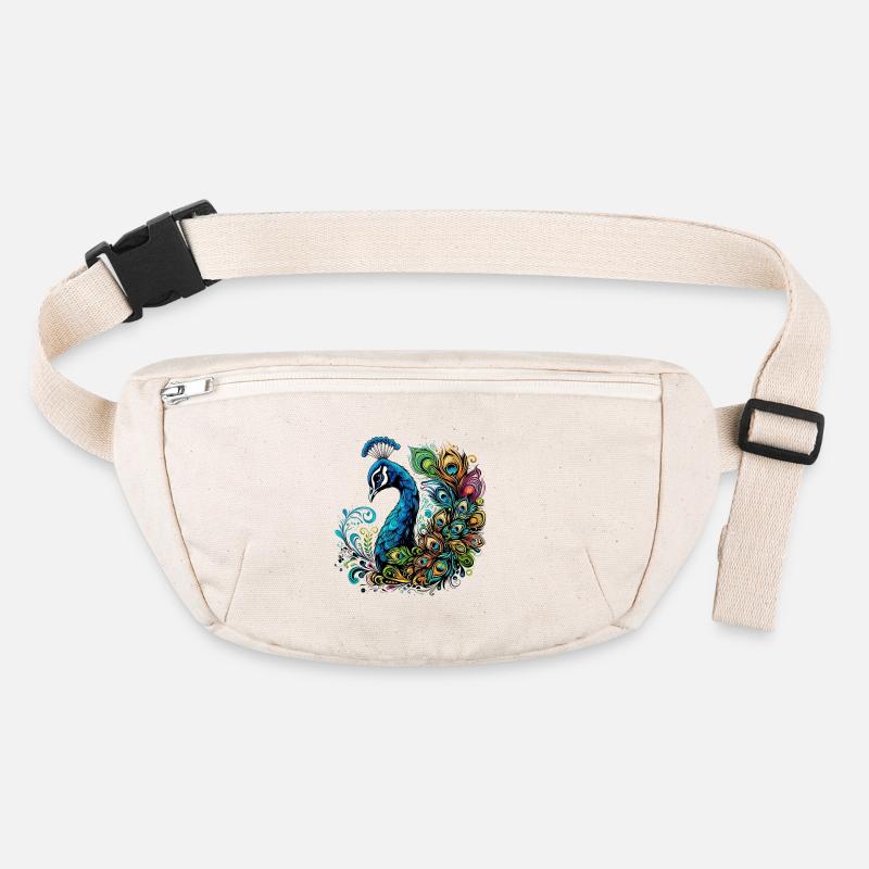 Pfau Stanley/Stella recycelte Gürteltasche