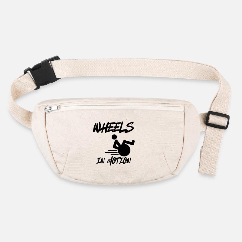 Rollstuhlräder sind immer in Bewegung * Stanley/Stella recycelte Gürteltasche
