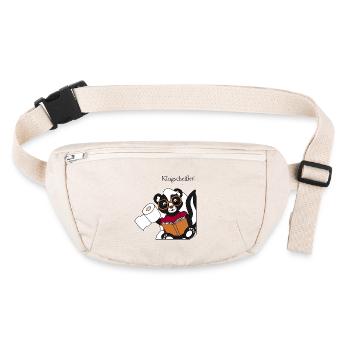 Skunk Pixie Smartass - funny motif - Stanley/Stella recycled Hip Bag  - natural - Front