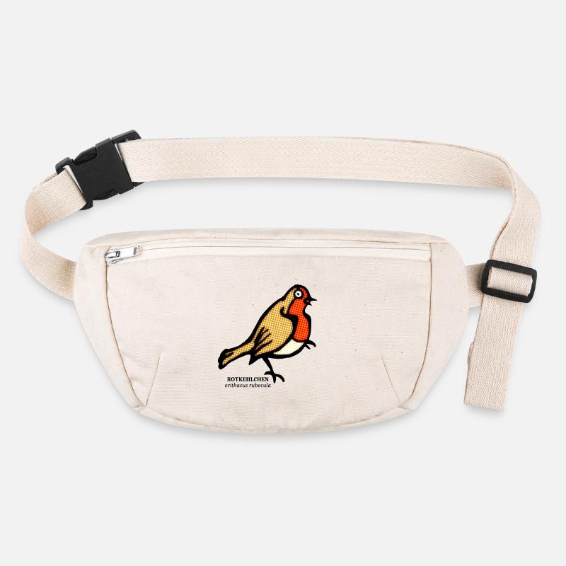 Robin Erithacus rubecula Garden Bird Party Stanley/Stella recycled Hip Bag 