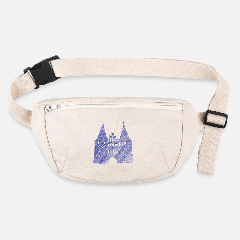 Lübeck Landmark Blue | Scribble Look Stanley/Stella recycled Hip Bag 