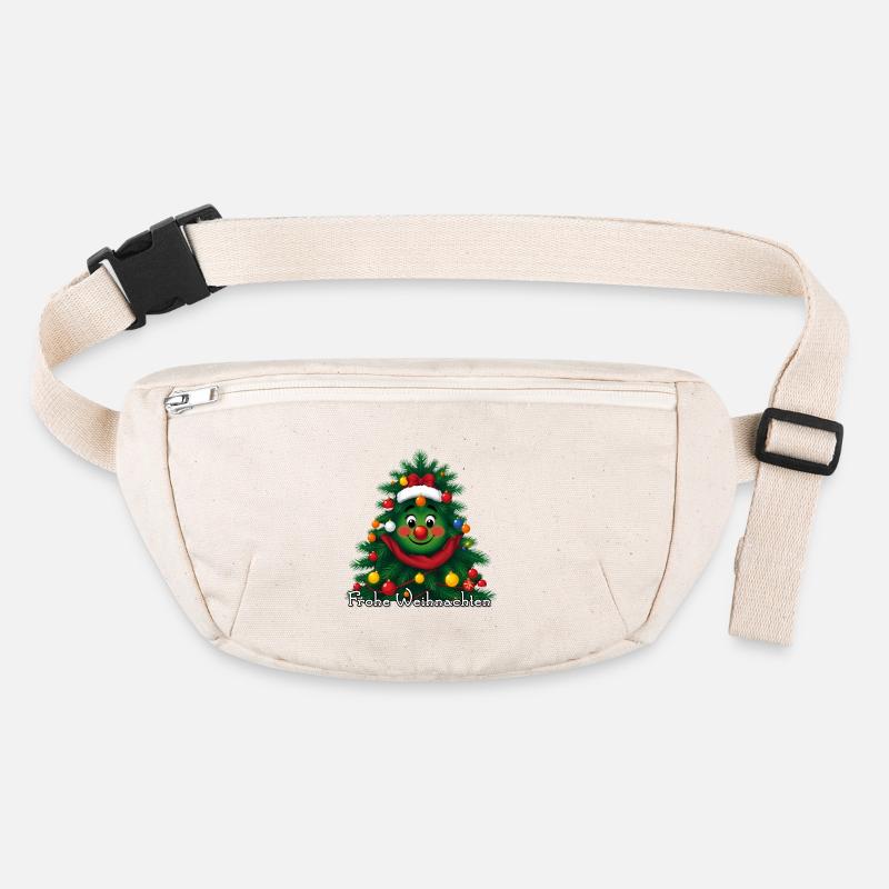 Joyeux sapin de Noël avec visage Sac banane recyclé Stanley/Stella