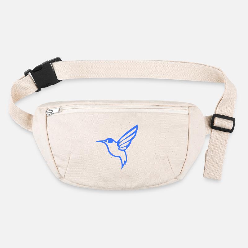 Hummingbird Silhouette Bird Stanley/Stella recycled Hip Bag 
